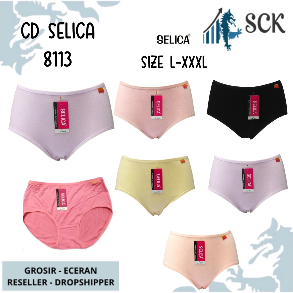 CD Wanita SELICA 8113 Katun Bamboo Halus Dingin / Pakaian Dalam Wanita Seamless - sckmenwear GROSIR