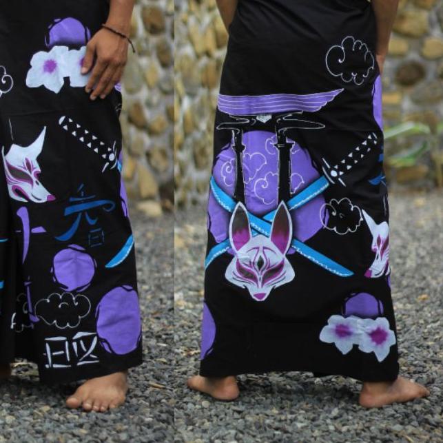 ✥ sarung batik lukis/sarung lukis astronot/sarung lukis naruto/sarung anime ❄