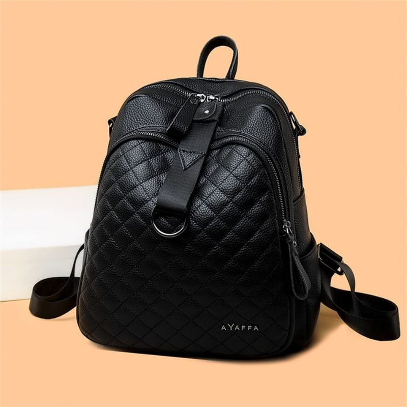 Medan Termurah kd067 Korean style tas ransel wanita pu leather Tas sandang muktifungsi