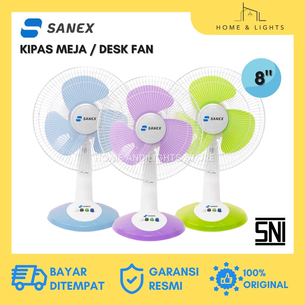 SANEX Desk Fan 8 inch / Kipas Angin Meja Duduk Sanex