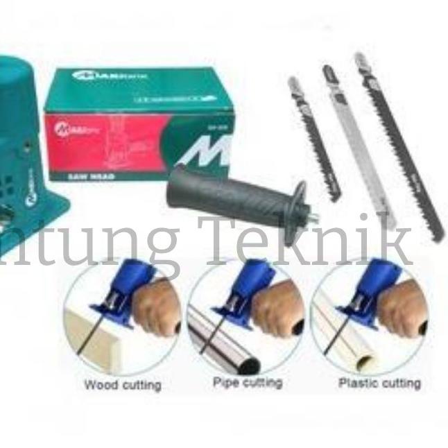 ● Adaptor Bor Reciprocating Jigsaw Drill Gergaji Kayu ➼