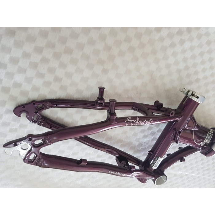 Frame Fork plus Handlepost Fnhon Blast V Brake 20 22 inch ungu Purple