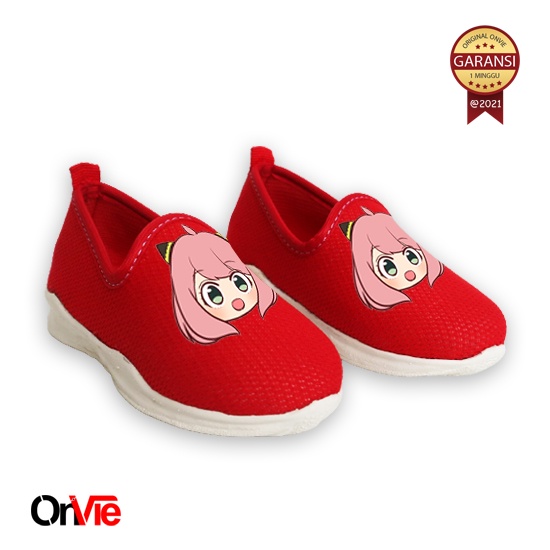 Sepatu Slip on Anak Perempuan Motif ANYA Spy x Family | Sepatu Onvie