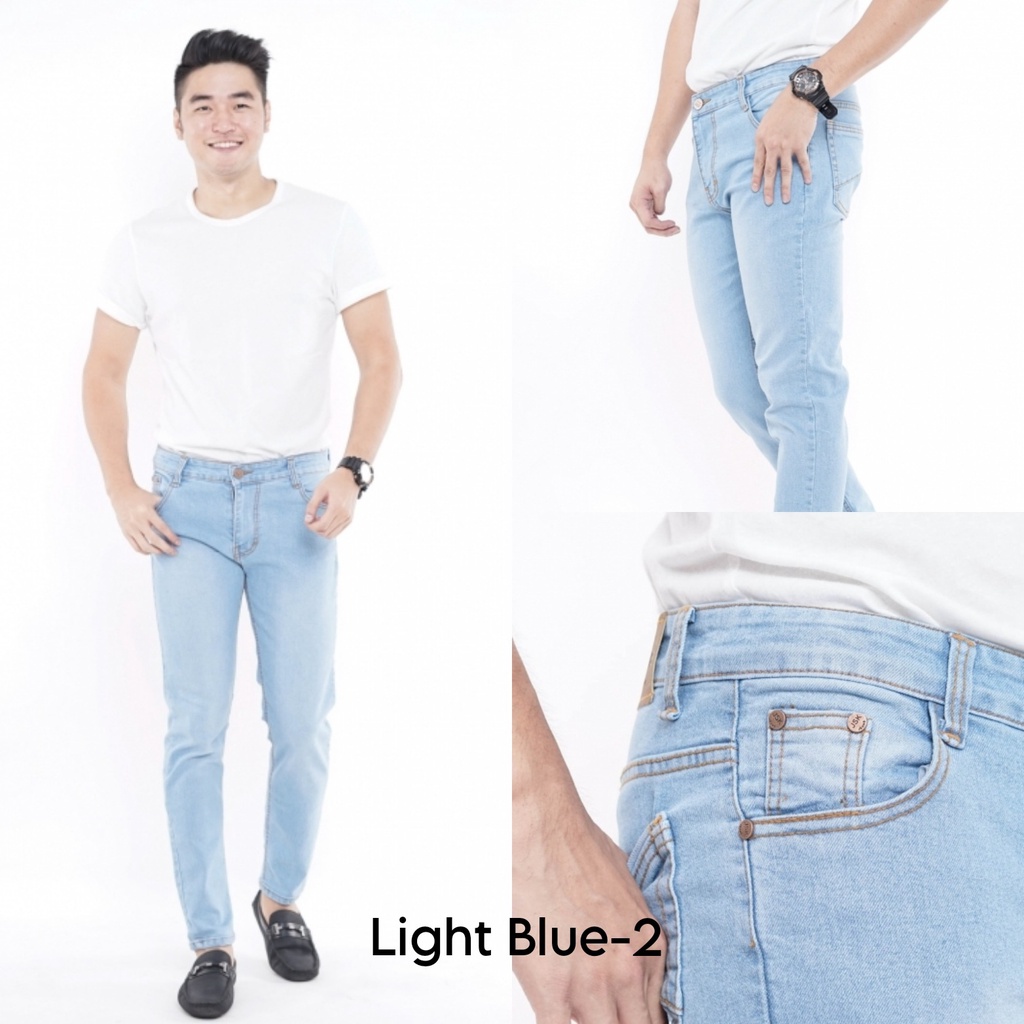 [SIZE 28-38] VINCENT Skinny Jeans Pria - 6 WARNA / Celana Jeans Panjang Cowok Bigsize Jumbo