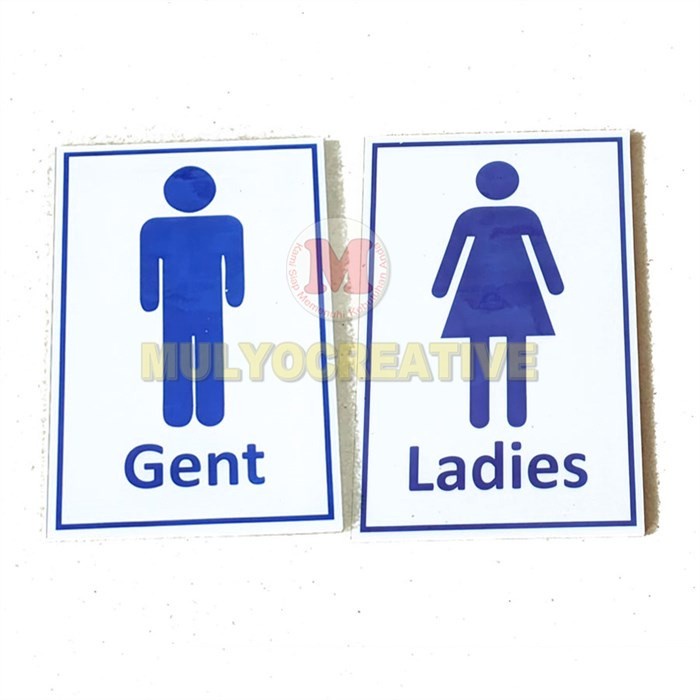 

Terlaris Dijual Sign Tulisan Gent Papan Tempel Toilet Ladies Akrilik -