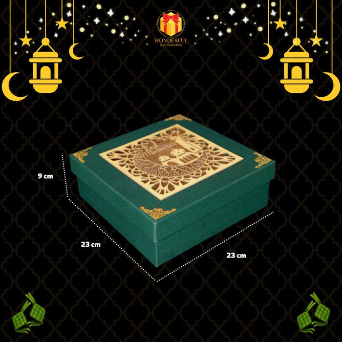 

Hardbox Lebaran Corak Masjid Mika Hijau Premium 22X22X8 Wgc-L1 017