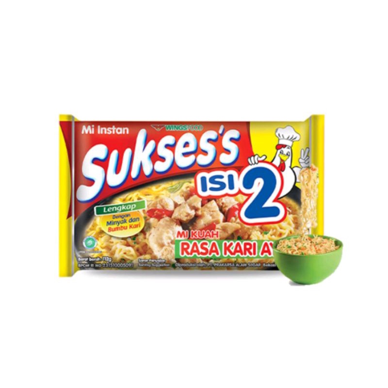 Sukses Isi 2 Suksess Mie Kari Ayam 116 gr