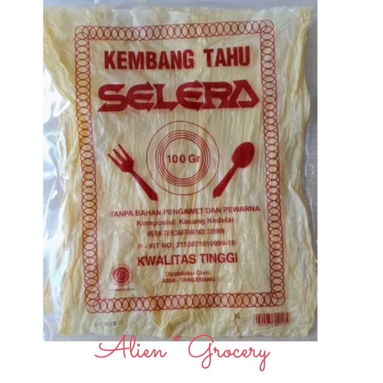 

Langsung pesan Kembang Tahu Kering Selera Sendok Garpu Dried Bean Curd 100gr