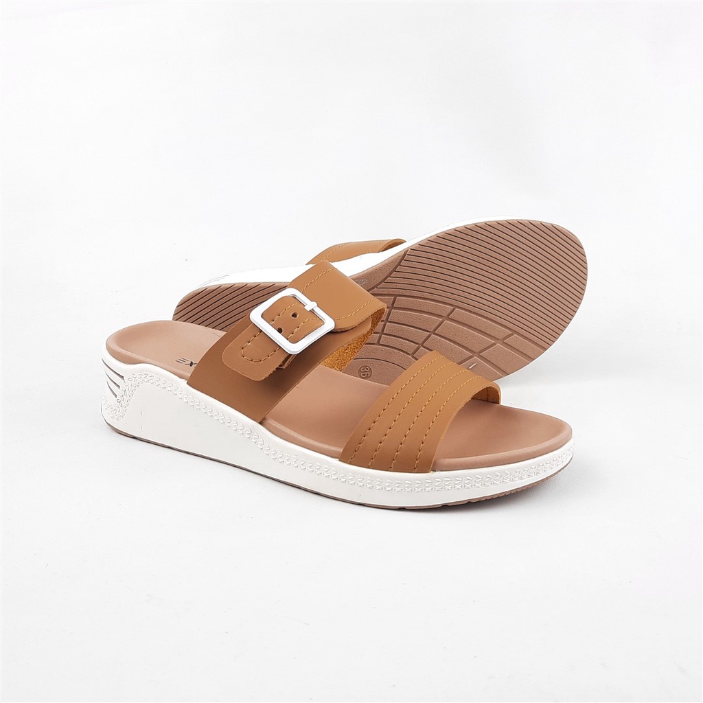 Sandal slide wedges wanita Exstreet Ola.03 36-40