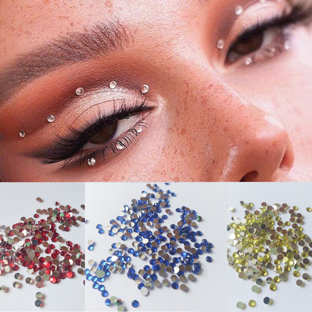 CSP068 – 2&amp;3mm Manik Kristal Crystal Rhinestone Hiasan Make Up Nail Art Henna Cosplay Jepang