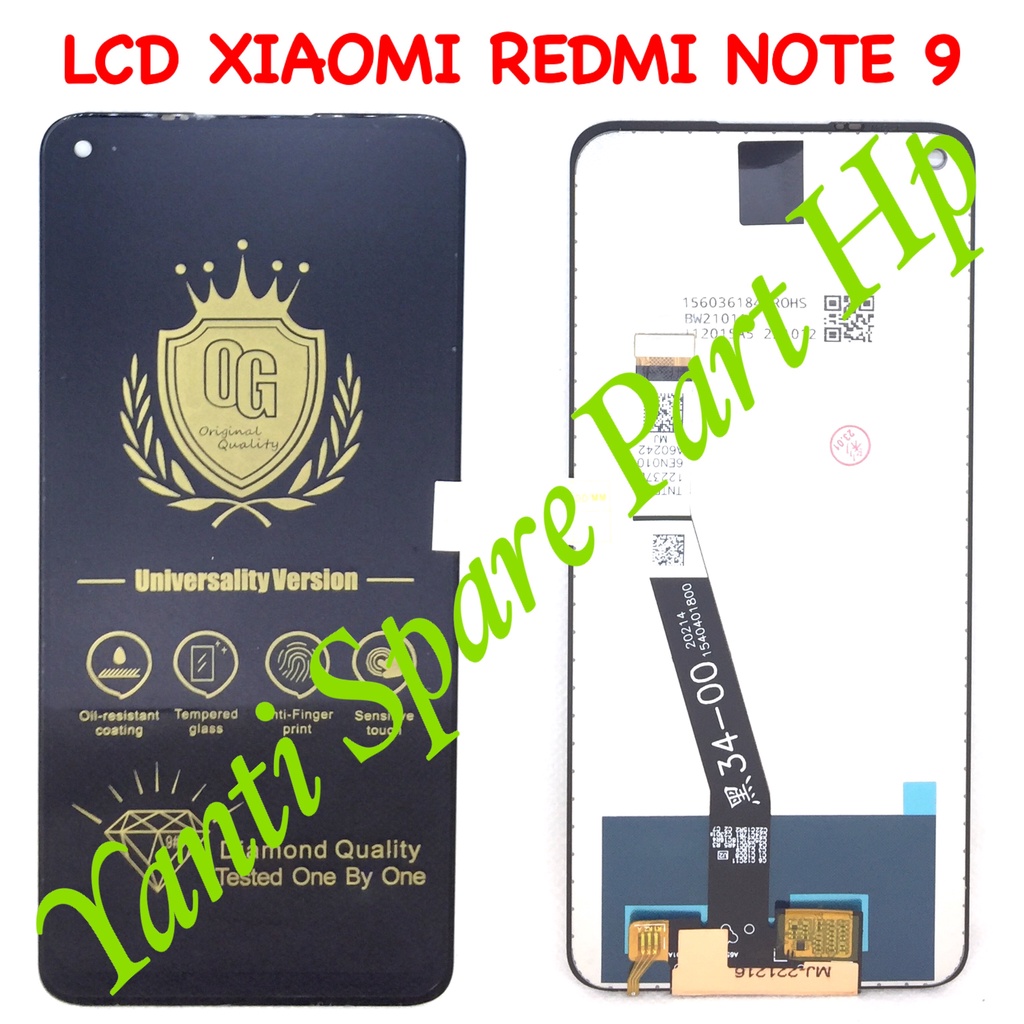 Lcd Touchscreen Xiaomi Redmi Note 9 Redmi 10x Original New