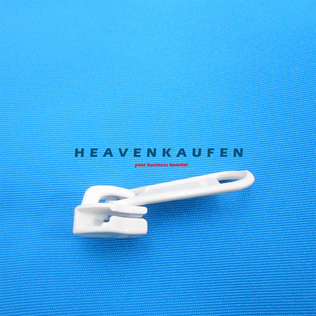 Kepala Resleting Zipper Head YKK Terbalik Reverse Nomor 5  Putih