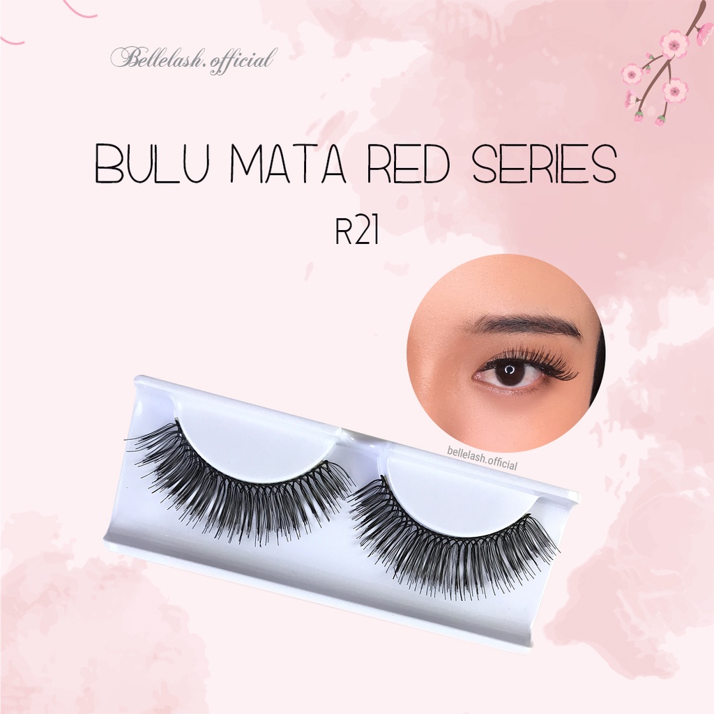 R21 Bulu Mata Palsu Handmade Natural False Eyelash Eye Lashes Belle Eyelashes