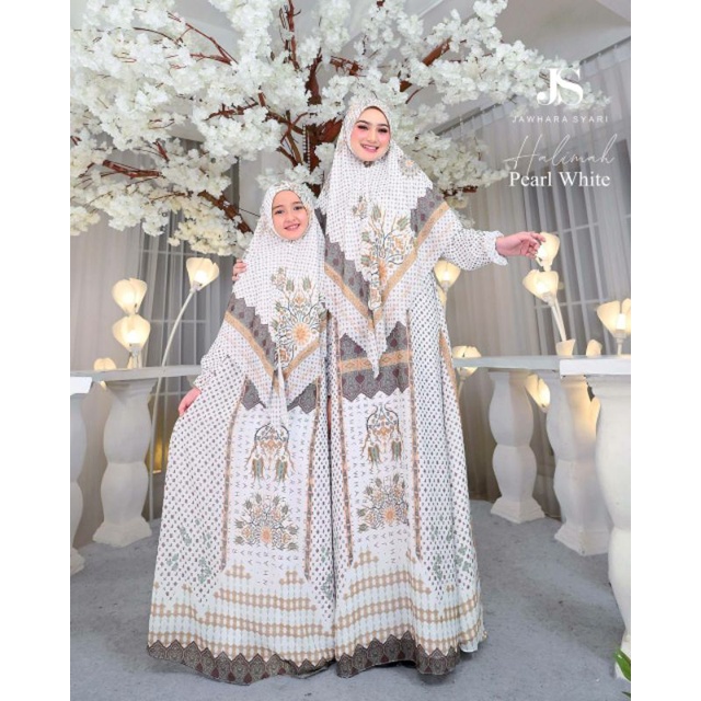 gamis couple mom kids halimah syari ottoman series jawhara syari