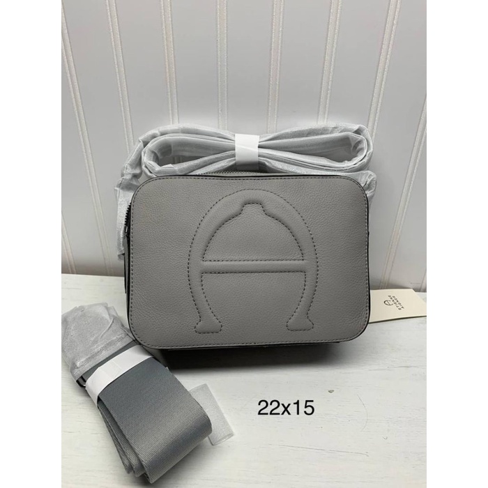 Selempang Tas Etienne Aigner Camera Bag Grey Asli