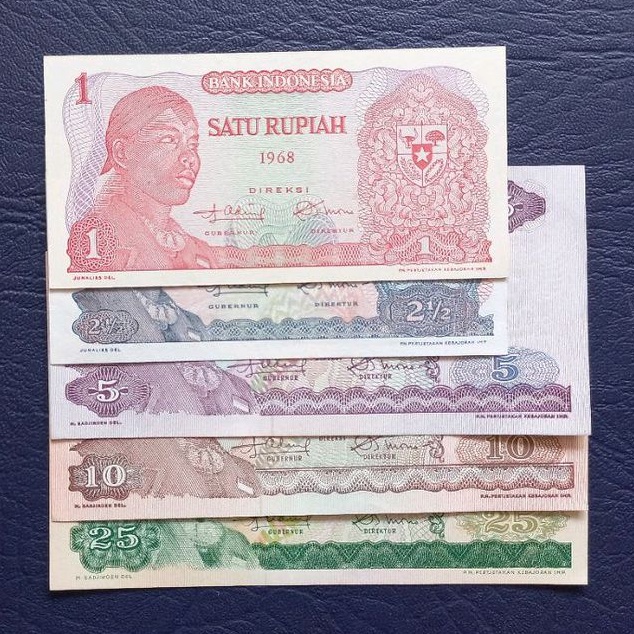 Mini set uang kuno seri Sudirman tahun 1968