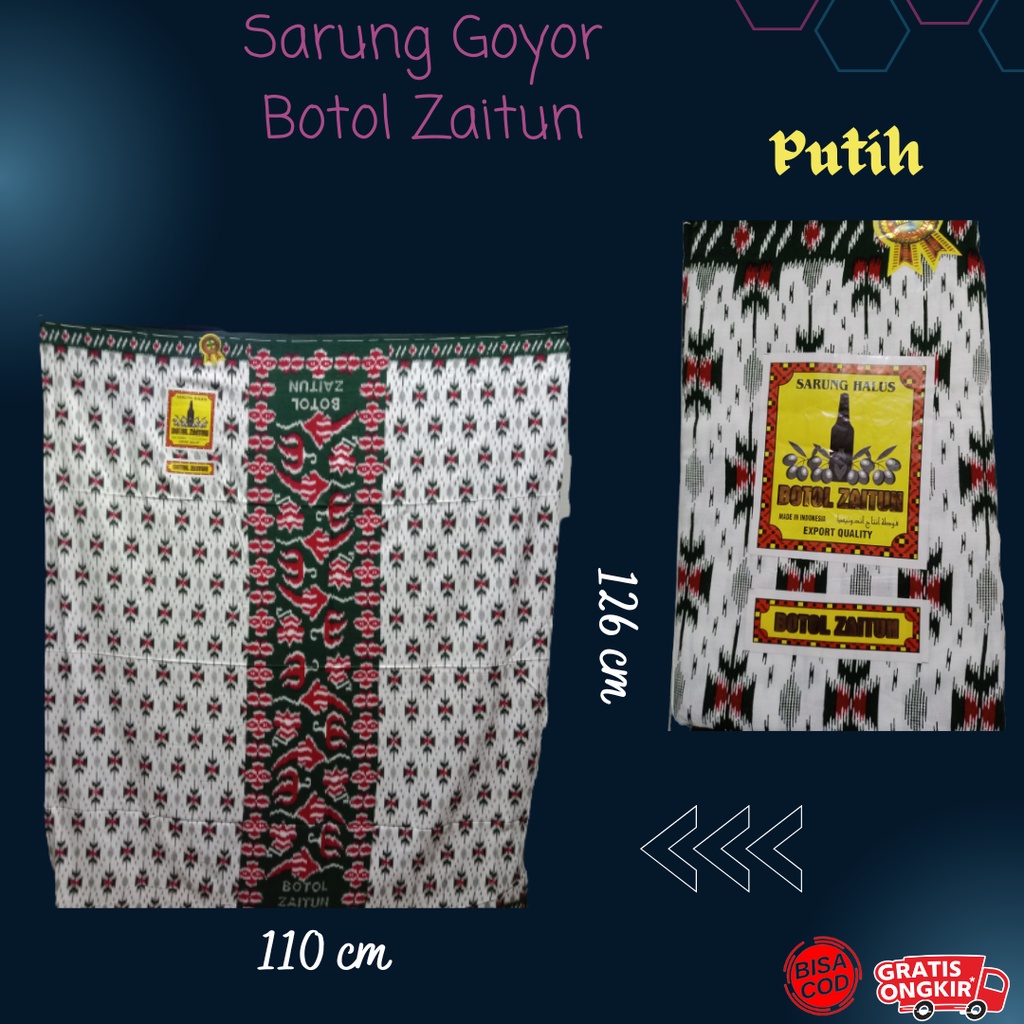 Promo Sarung Goyor Botol Zaitun, Sarung Goyor Print Motif Goyor, Sarung Murah!!!