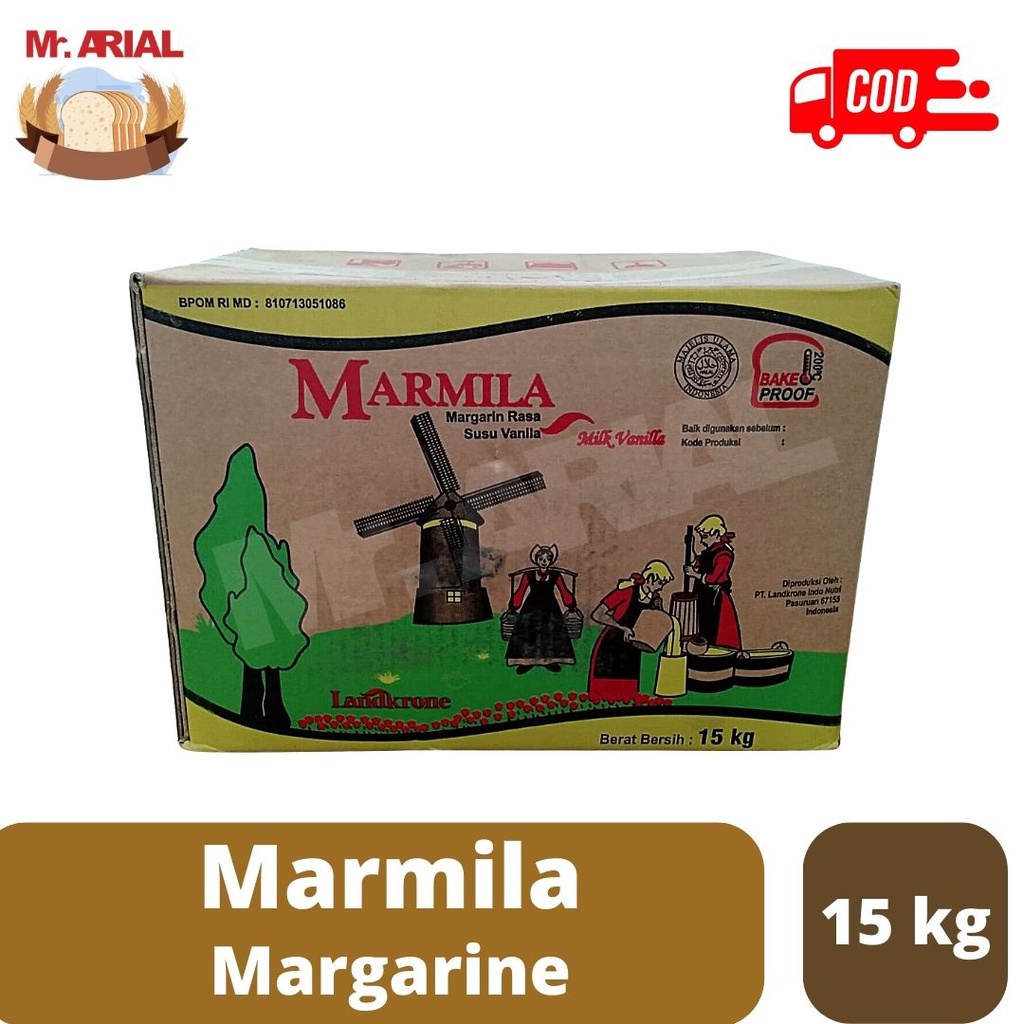 

MARMILA Margarin Rasa Susu Vanilla @ 15Kg / Mentega Aroma Susu