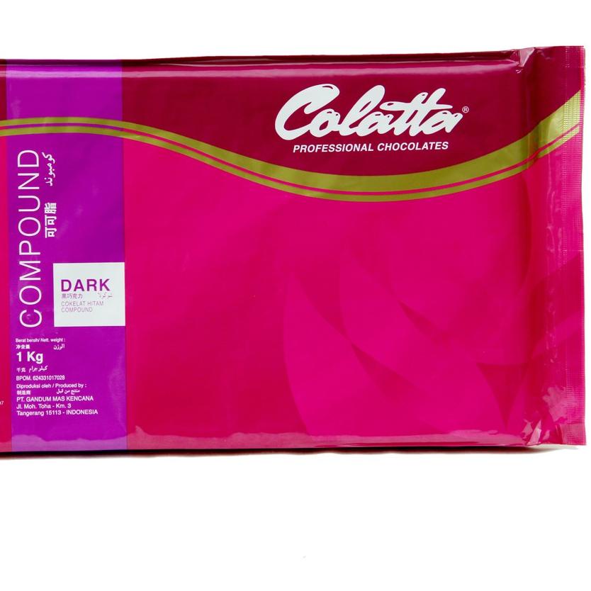 

☄ Cokelat Batang - Colatta Dark Chocolate Compound Kemasan 1kg !! ➢