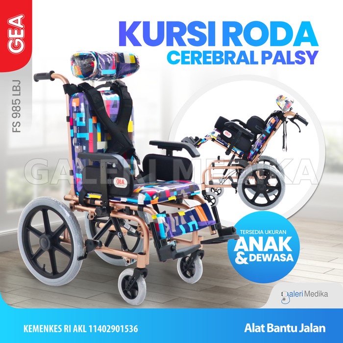 Terlaris Kursi Roda Cerebral Palsy Gea Fs 985 Lbj Anak Berkebutuhan Khusus Cp