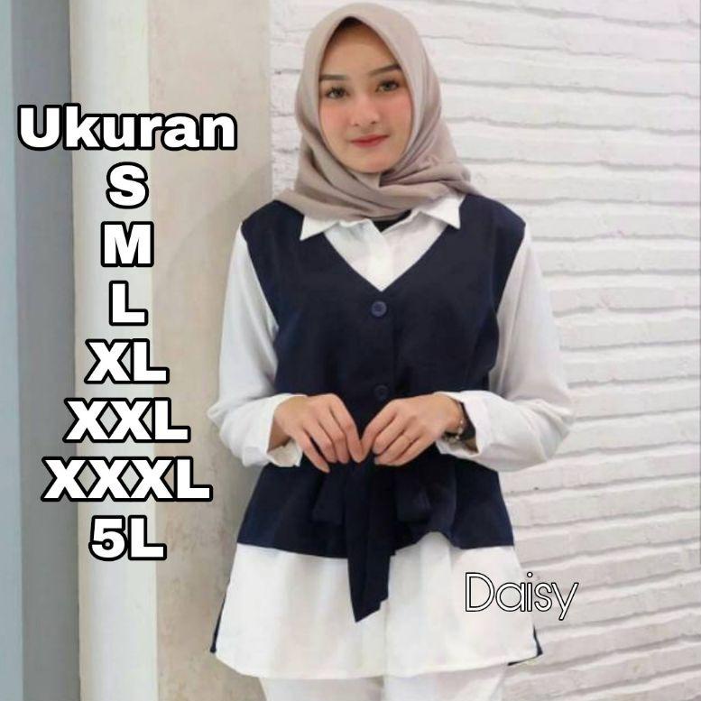 SIAP KIRIM H85 Daisy Blouse Big Size Ukuran Size S M L XL 2XL 3XL 4XL XXL XXXL XXXXL 2L 3L 4L 5L Ata