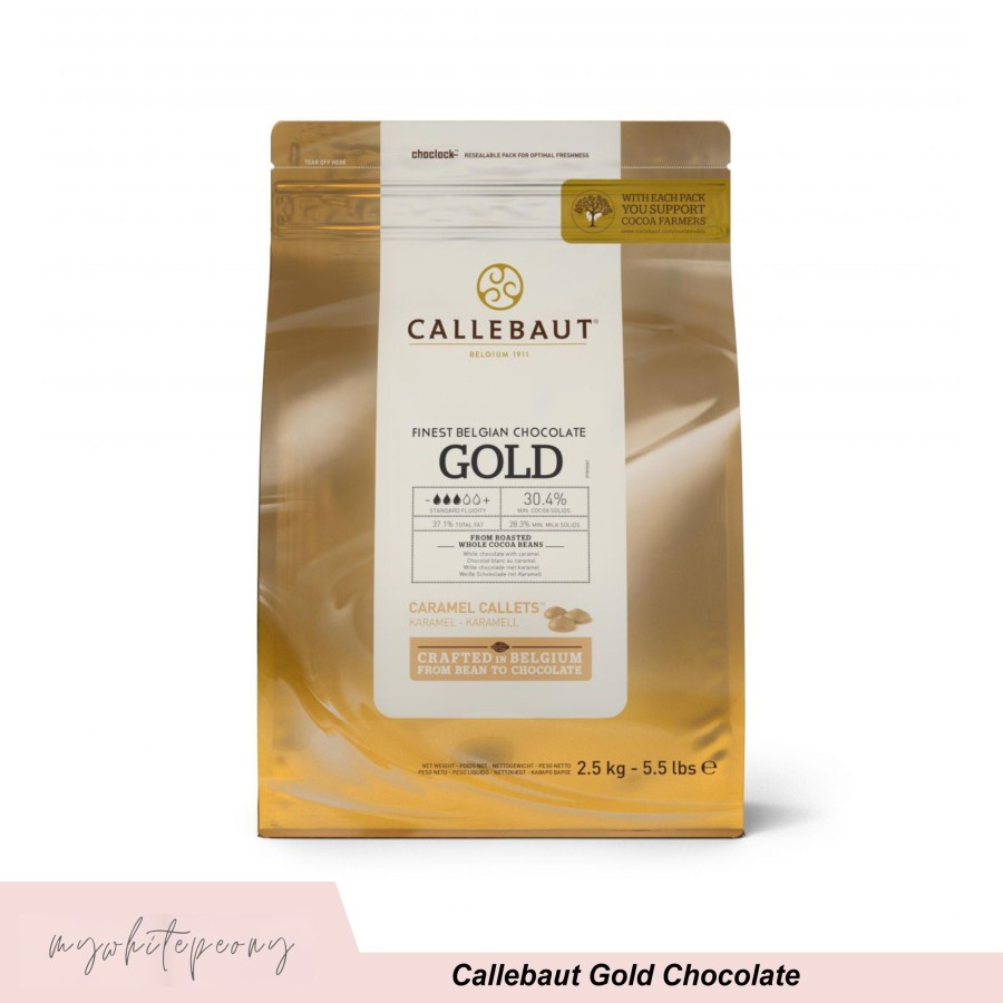 

Callebaut Gold Chocolate 2.5 Kg kemasan asli