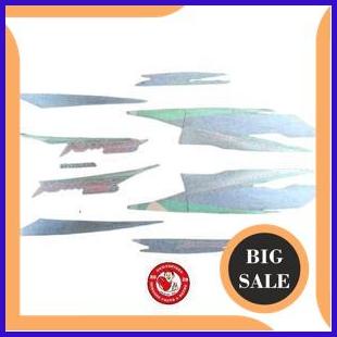 sparepart List Lis Stripe Striping Sticker Stiker Bodi Body Honda Karisma 125D 125 D Hijau Biru 2003