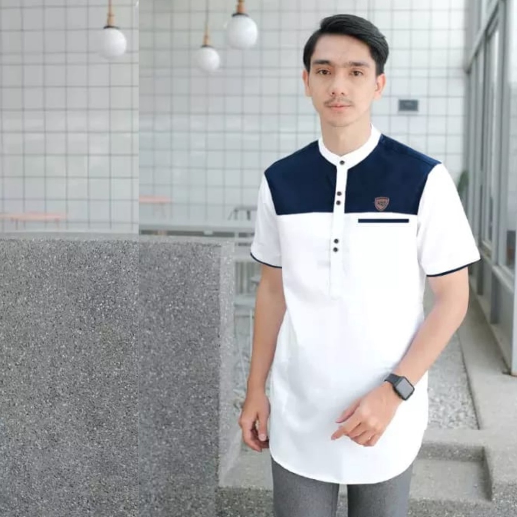 Kemeja Dewasa Lengan Pendek Koko Kurta Matt Toyobo M L XL