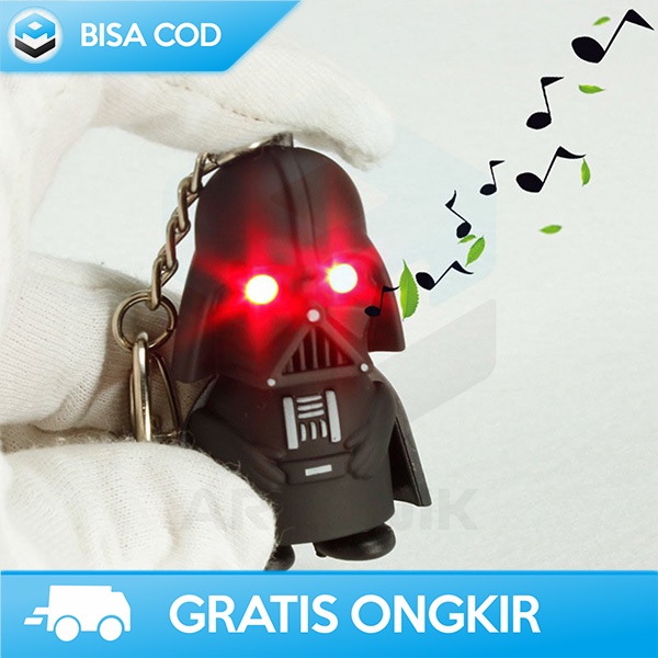 GANTUNGAN KUNCI STAR WARS GANTUNGAN KUNCI UNIK DENGAN SOUND LAMPU LED