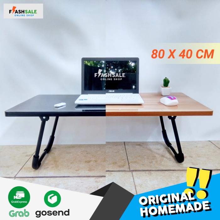 Meja Meja Lipat Lesehan Ukuran 80X40 / Meja Laptop / Meja Belajar Lipat