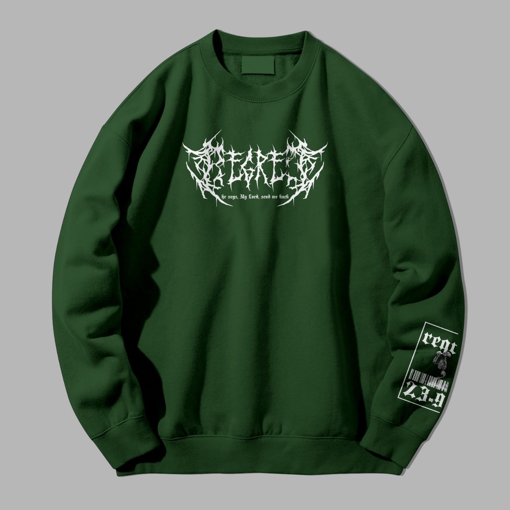 Sweater Crewneck Basic Musik Metal || METAL Regret Sweater Hoodie|| Pria &amp; Wanita Sz M - L - XL (Unisex)