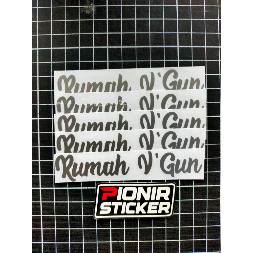 Cutting Sticker Custom Stiker Tulisan Nama Motor Mobil Laptop HP