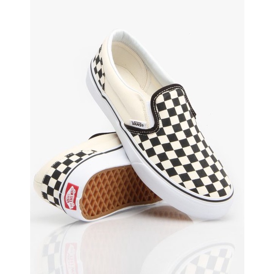 Sepatu Vans Slip On CheckerBoard Classic / Sepatu Vans Catur Klasik Premium Terlaris