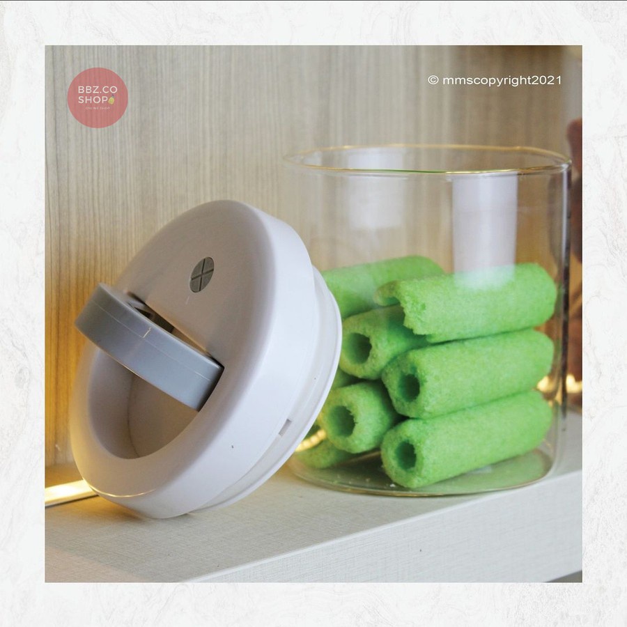 TOPLES KUE SNACK KACA BENING TRANSPARAN KEDAP UDARA 850ML MMS - TVL850