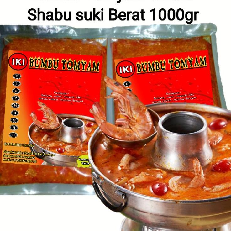 

♪ Bumbu tomyam 1kg halal | bumbu Tom Yum | perencah tomyam 1kg | bumbu suki steamboat | Bumbu TomYum ♚