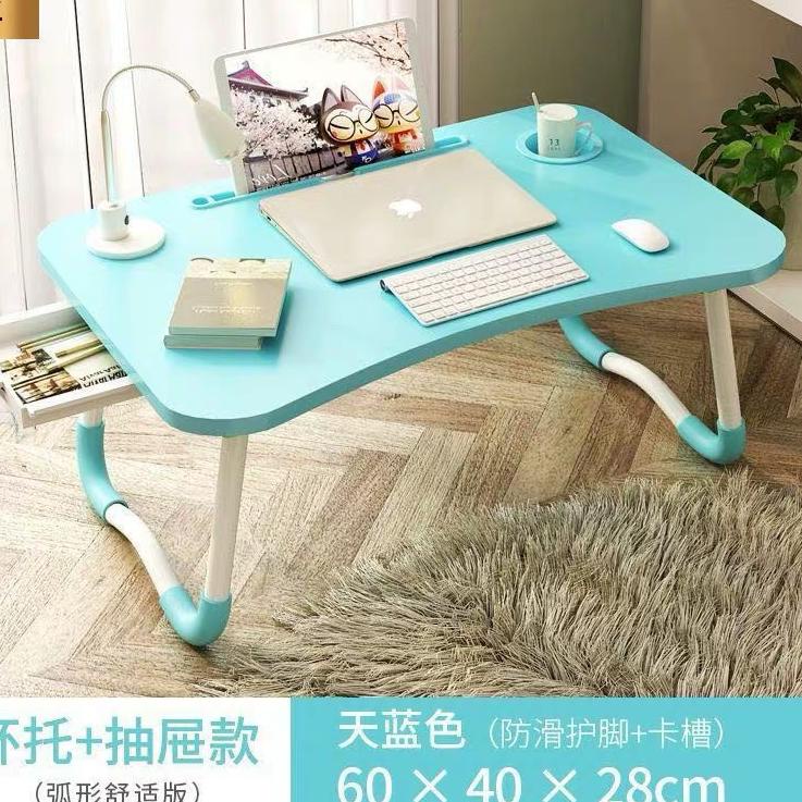 ➵ Meja Belajar USB Meja Laptop Laci Meja Lipat USB + Laci ✩