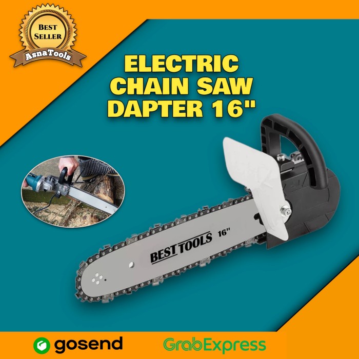 Terlaris Electric Chainsaw Adapter 16"/Gergaji Listrik Adaptor Mesin Gerinda