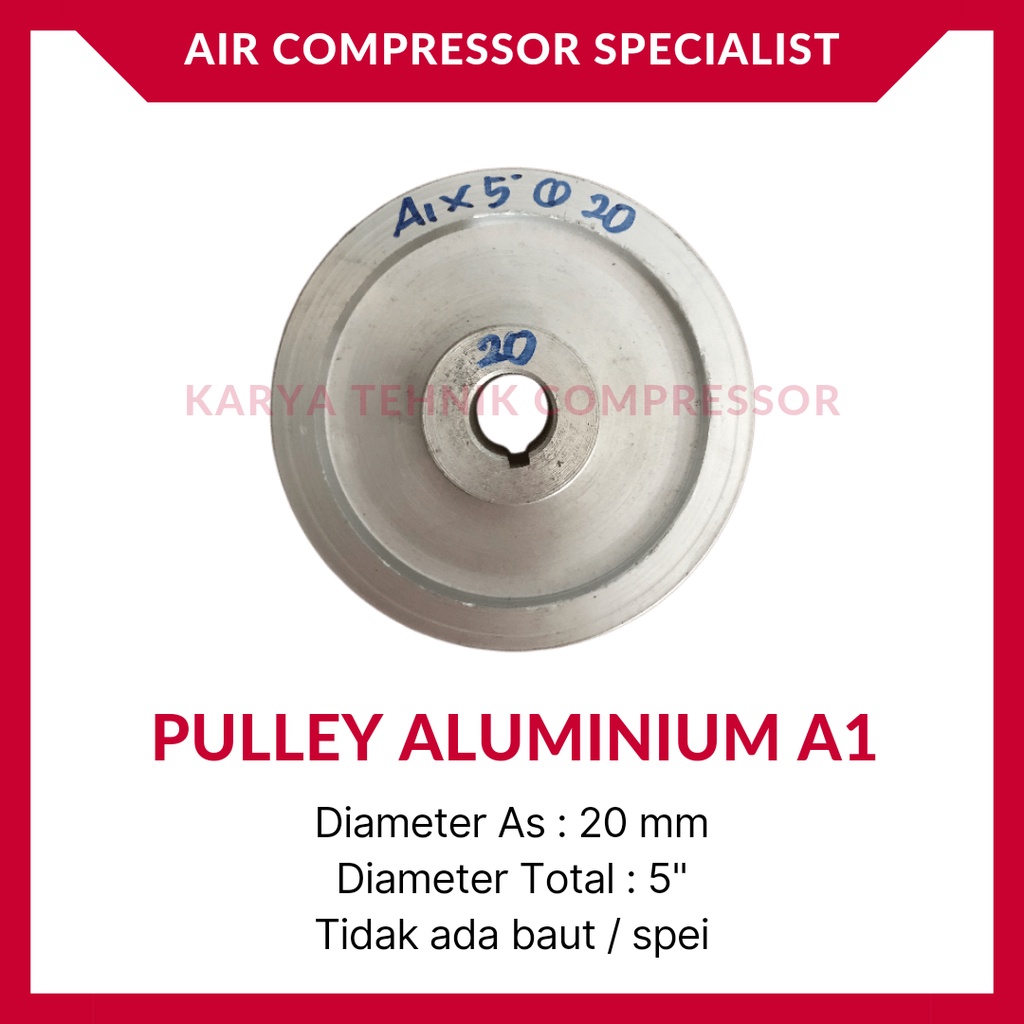 Puli / Pully / Pulley Dinamo Kompresor Udara 5” & 20 mm