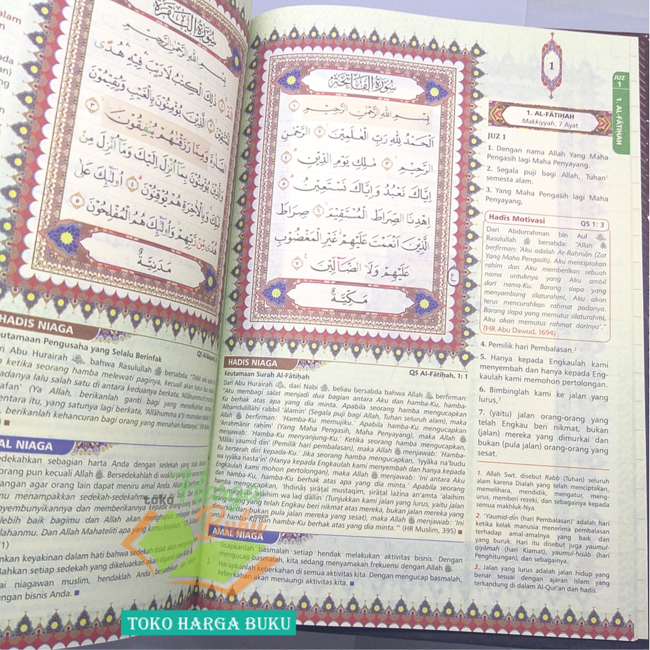 Al-Quran NIAGA A5 HC Al Qur'an Bisnis AMAL Tajwid Warna Terjemah Ukuran Sedang Panduan Jual Beli Untuk Pebisnis Penerbit Cordoba Quran