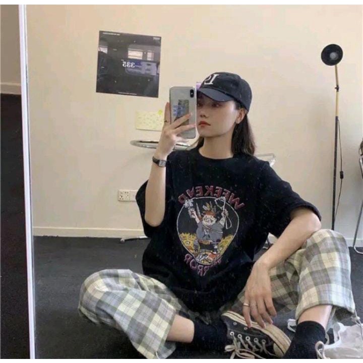 RD FASHION OVERSIZE WARRIOR BAHAN SPANDEX FIT XL KAOS WANITA MURAH