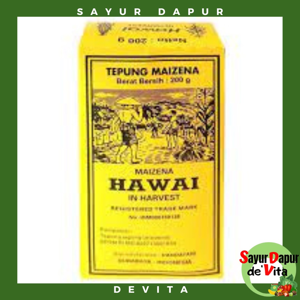 

Tepung Maizena Cap Hawai Berat 200gr