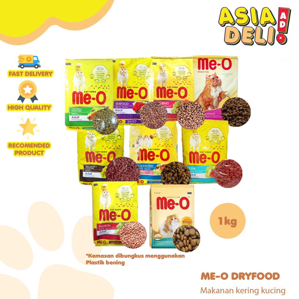 PROMO Makanan kucing kering premium MEO 1kg - Makanan kucing kering murah