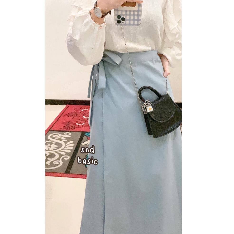 BEST SELLER ROK LILIT LINEN | LINEN WRAP SKIRT