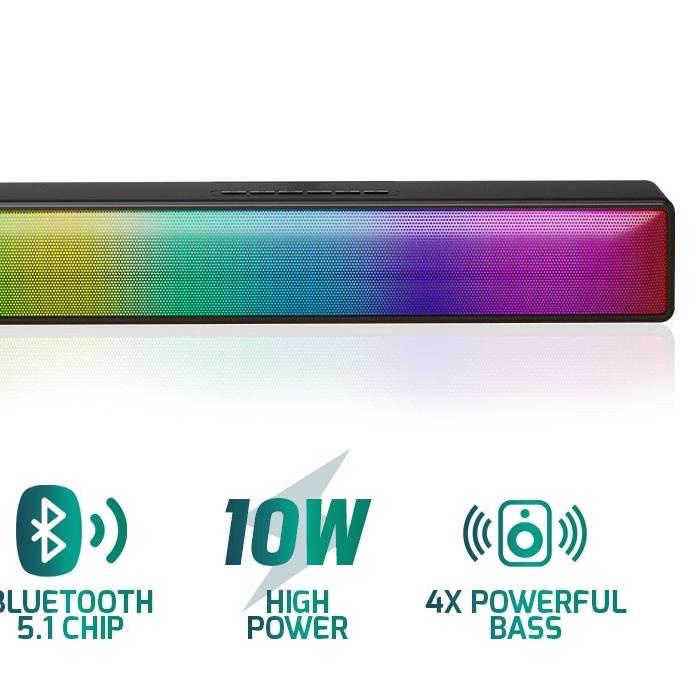 ☻ Robot Speaker Bluetooth RB580 Soundbar 10W Wireless Bluetooth 5.1 TF Card Radio Portable Audio  Sp