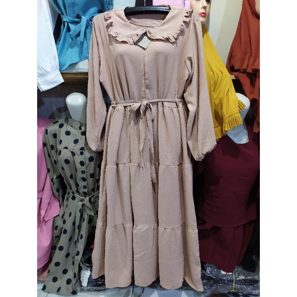 midi crinkle / midi crinkle airflow / midi crincle / midi cringkel / midi dress / midi crinkle premi