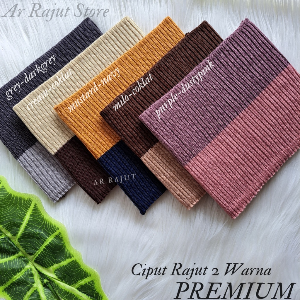 Ciput Rajut Premium 2 warna Daleman hijab premium anti pusing