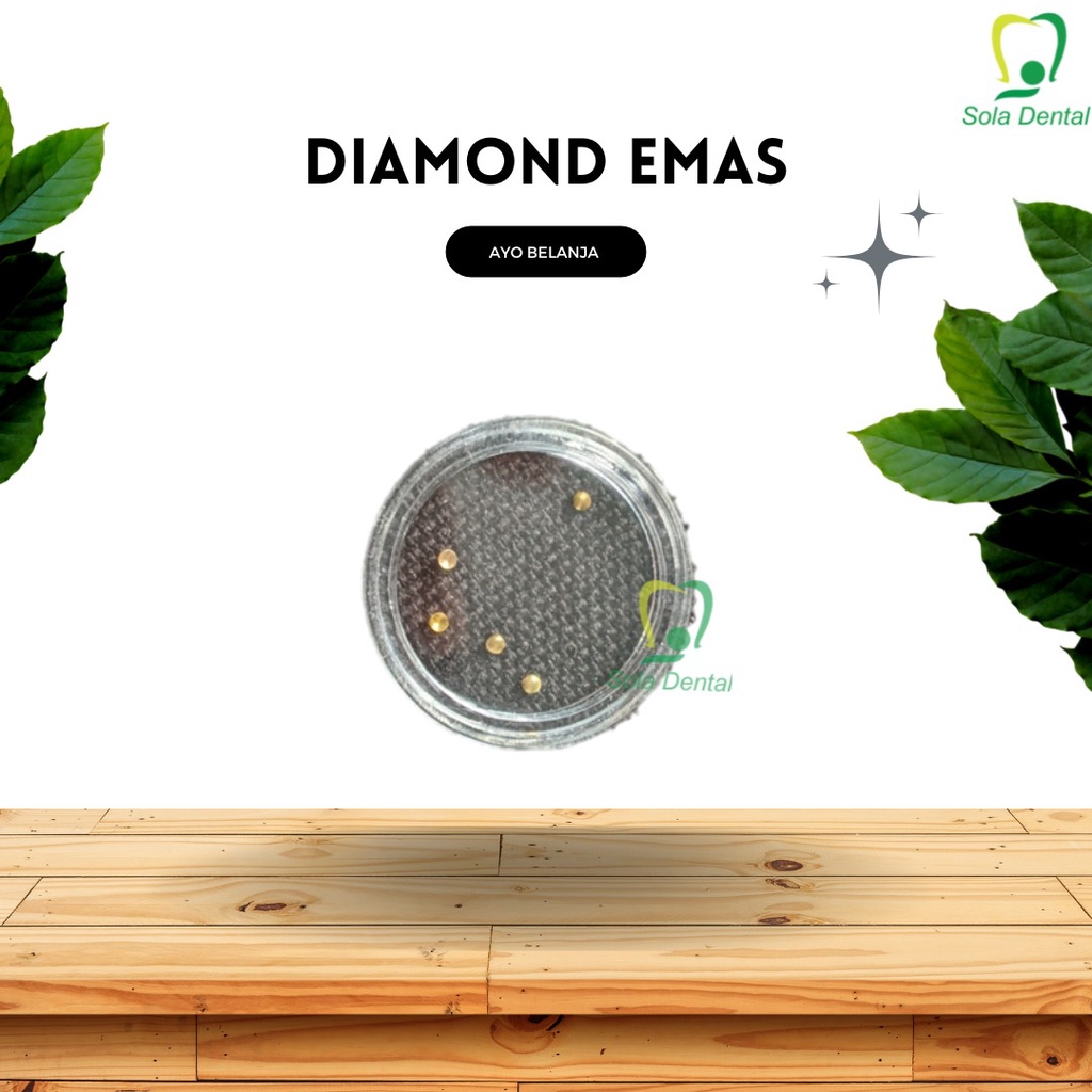 Diamond gigi gold/ Permata Gigi Gold / Diamond solavakia GOLD/Diamond gigi reguler
