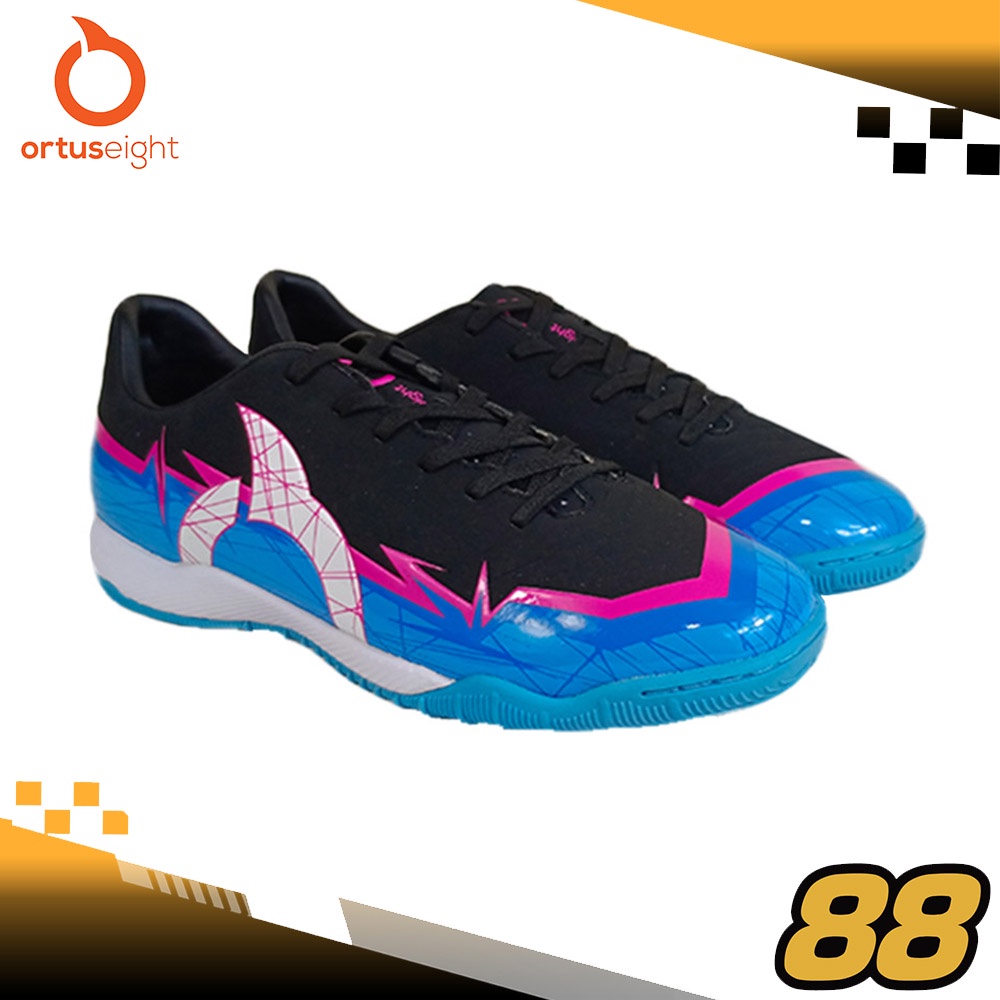 Jual Ortuseight Sepatu Futsal Catalyst Raiden IN - Black cyan | Shopee ...