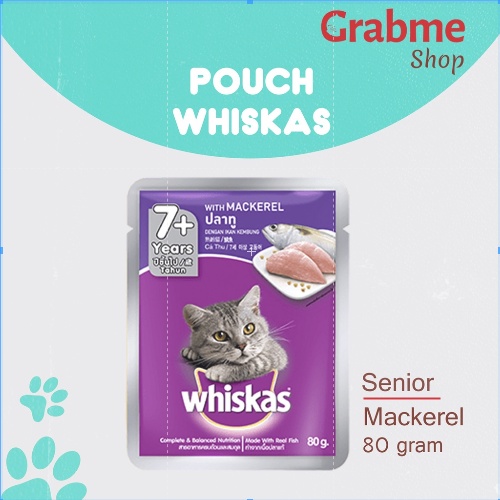 Makanan ringan kucing Whiskas pouch 1 dus @24 pcs All Varian