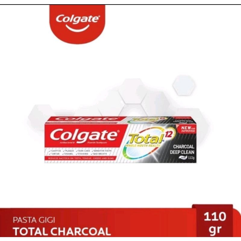 Colgate Total Charcoal Paste Toothpaste Pasta Gigi 110gr